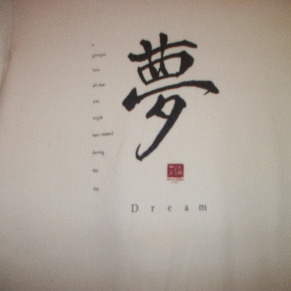 CLASSIC GIRL ZEN POSITIVE ORGANIC TEE SHIRT LG